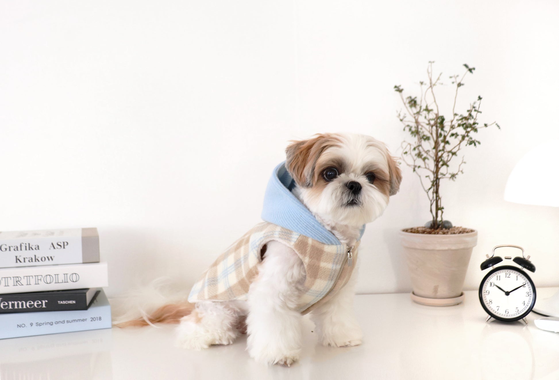 Durang Rurang Hoody Coat[韩国Durang Rurang蓝色帽子格子外套] image 5