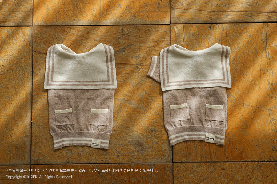 Ba&ttang-Marine Sailor Knit Pullover:mocha[Ba&ttang-水手服小毛衣:摩卡色] image 11