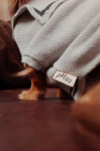 Patuu Denim Star Patch Navy Style Sweater image 4