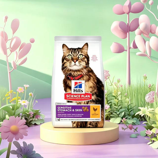 Hill's Science Plan Adult Sensitive Stomach & Skin Dry Cat Food Chicken Flavour[Hill's招牌产品-敏感肠胃鸡肉猫粮]