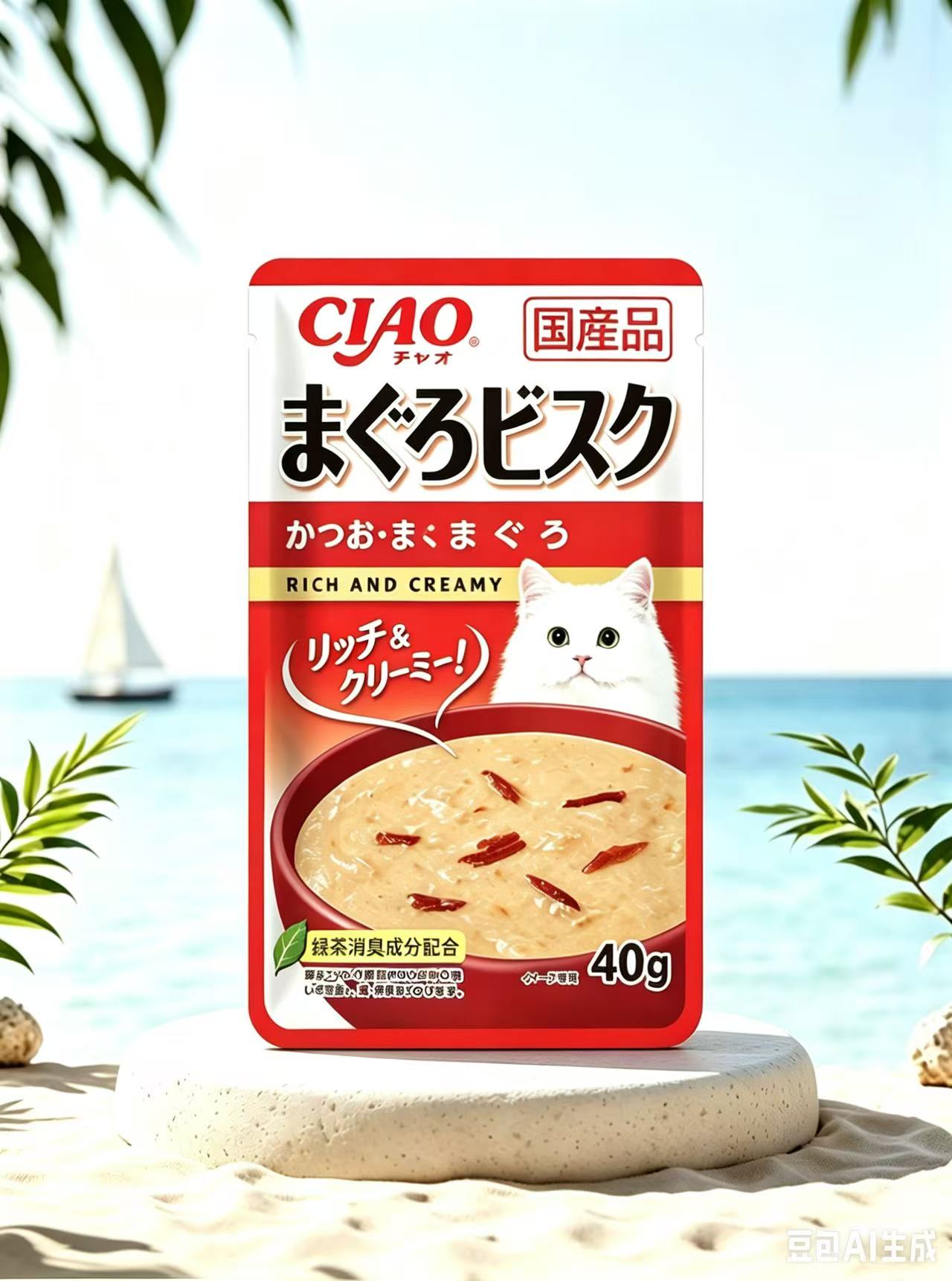 NEW!INABA-Silky Thick Soup Meal Pack:40g[新品INABA-丝滑浓汤餐包:40g]