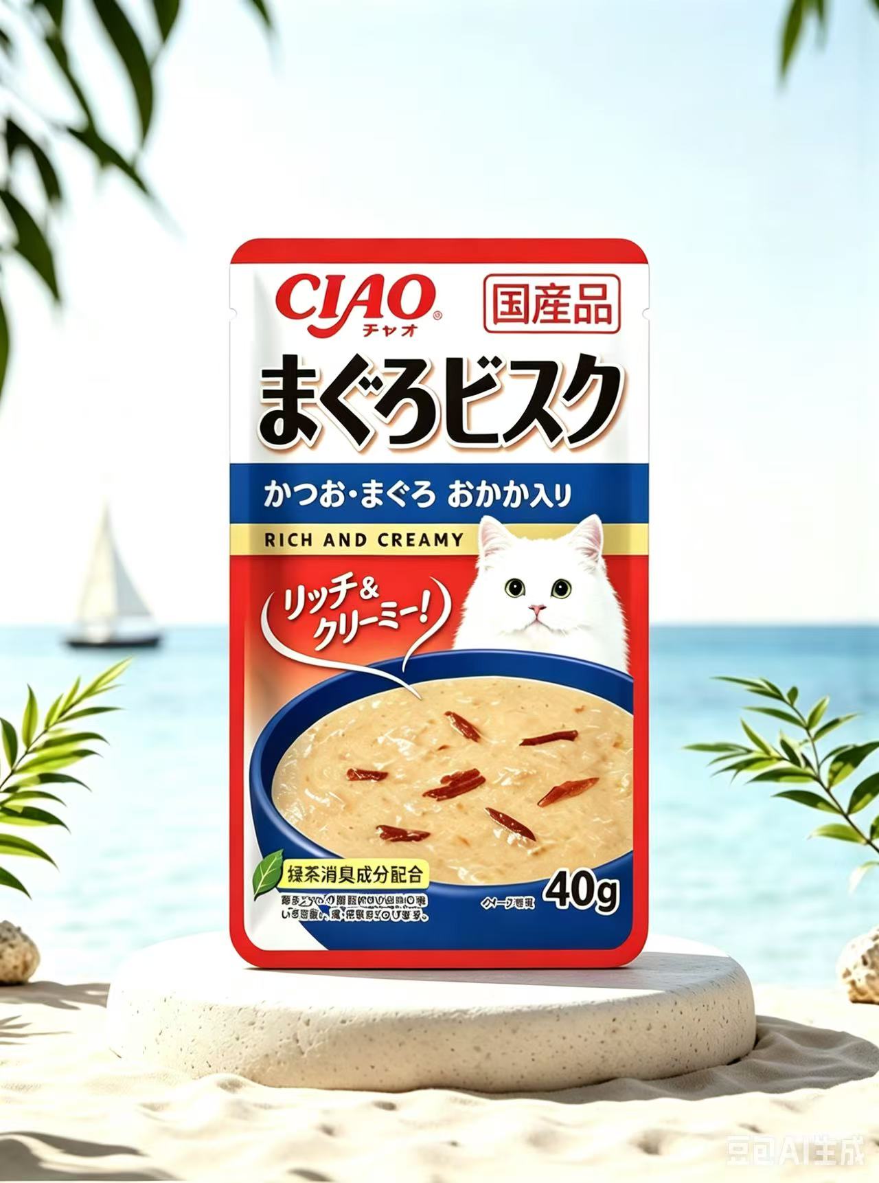 NEW!INABA-Silky Thick Soup Meal Pack:40g[新品INABA-丝滑浓汤餐包:40g]