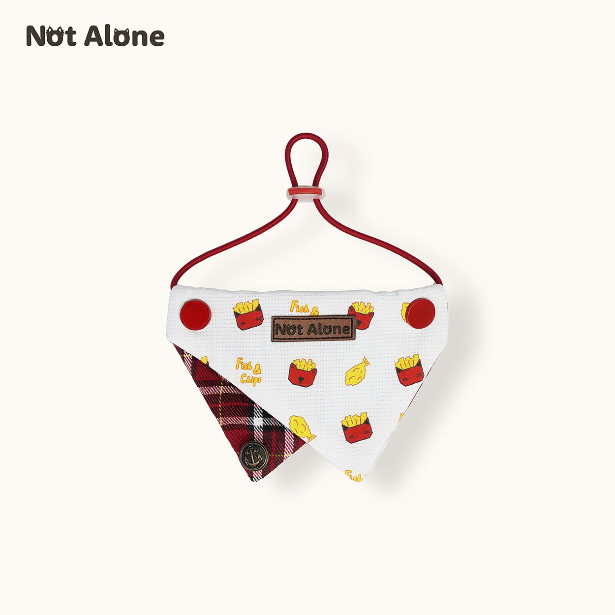 NotAlone-Fish&Chips Pet Bib[不孤岛-炸鱼薯条口水巾] image 0