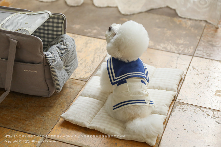 Ba&ttang-Marine Sailor Knit Pullover: ivory/blue[Ba&ttang-水手服小毛衣:蓝色] image 10