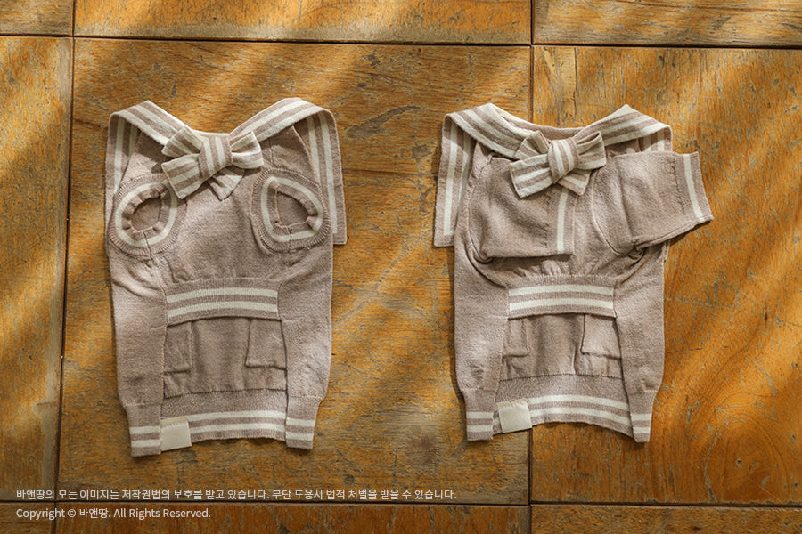 Ba&ttang-Marine Sailor Knit Pullover:mocha[Ba&ttang-水手服小毛衣:摩卡色] image 12