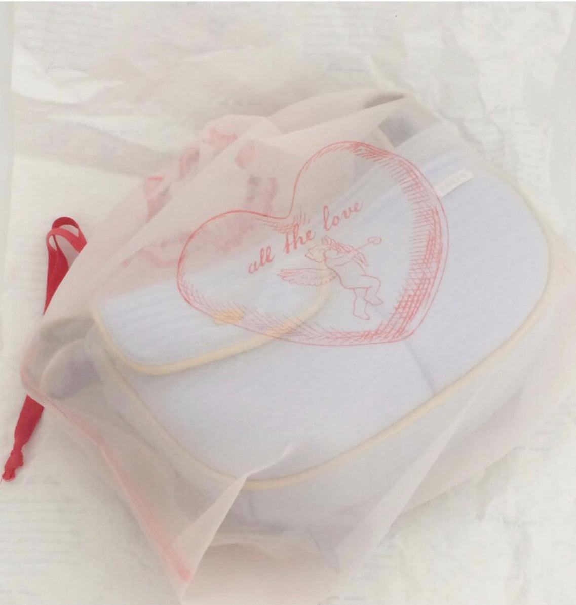 Seoru-Vintage heart pet bag: sky blue M[Seoru-宠物外出包:M+内垫] image 7