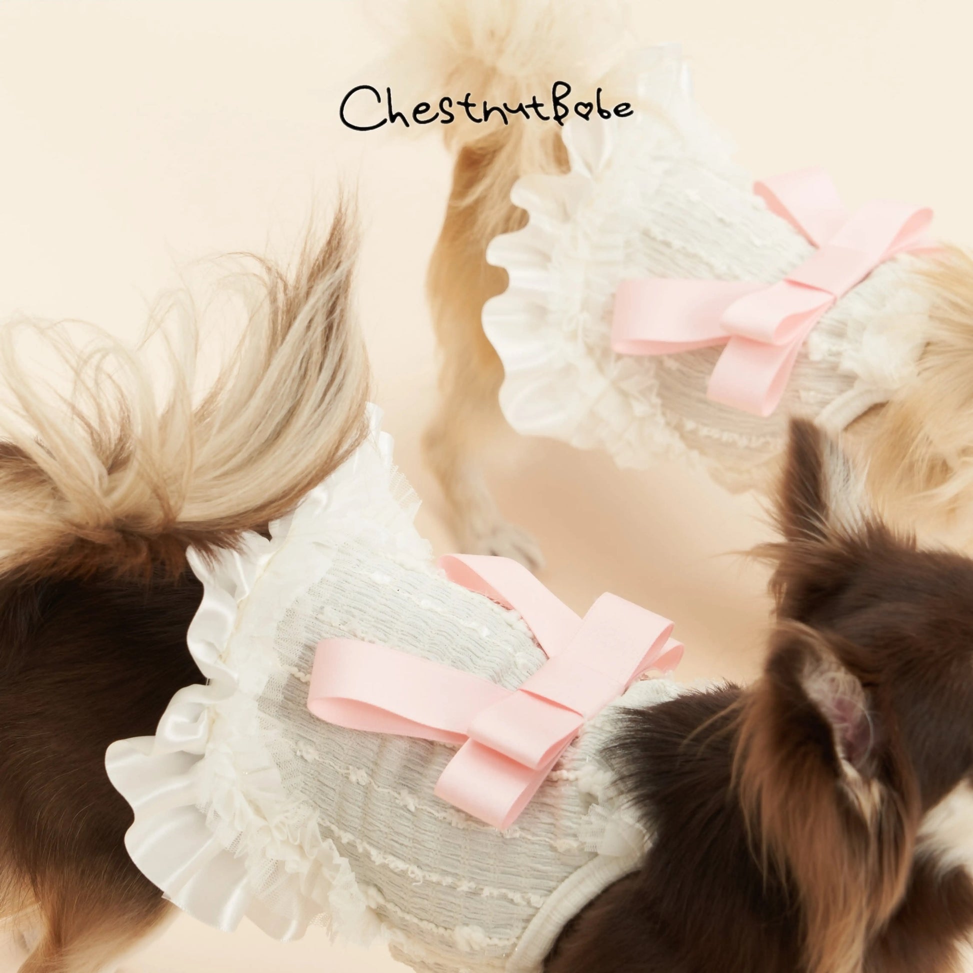 ChestnutBabe-ButterSea Pet Dress[Chestnutbabe-ButterSea 蝴蝶结吊带裙] image 4