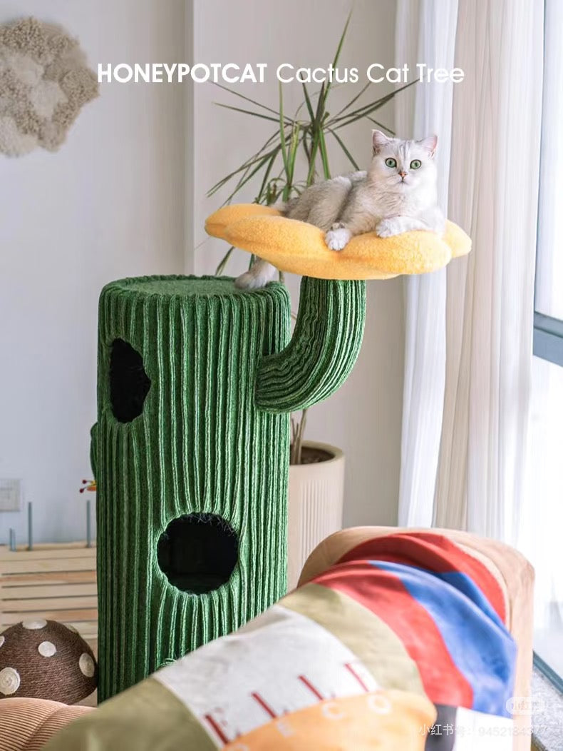 Honeypot Cat-Cactus Series Climbing Tree:FlowerType120cm[蜜罐猫-仙人掌系列猫爬架:花朵款120cm] image 2