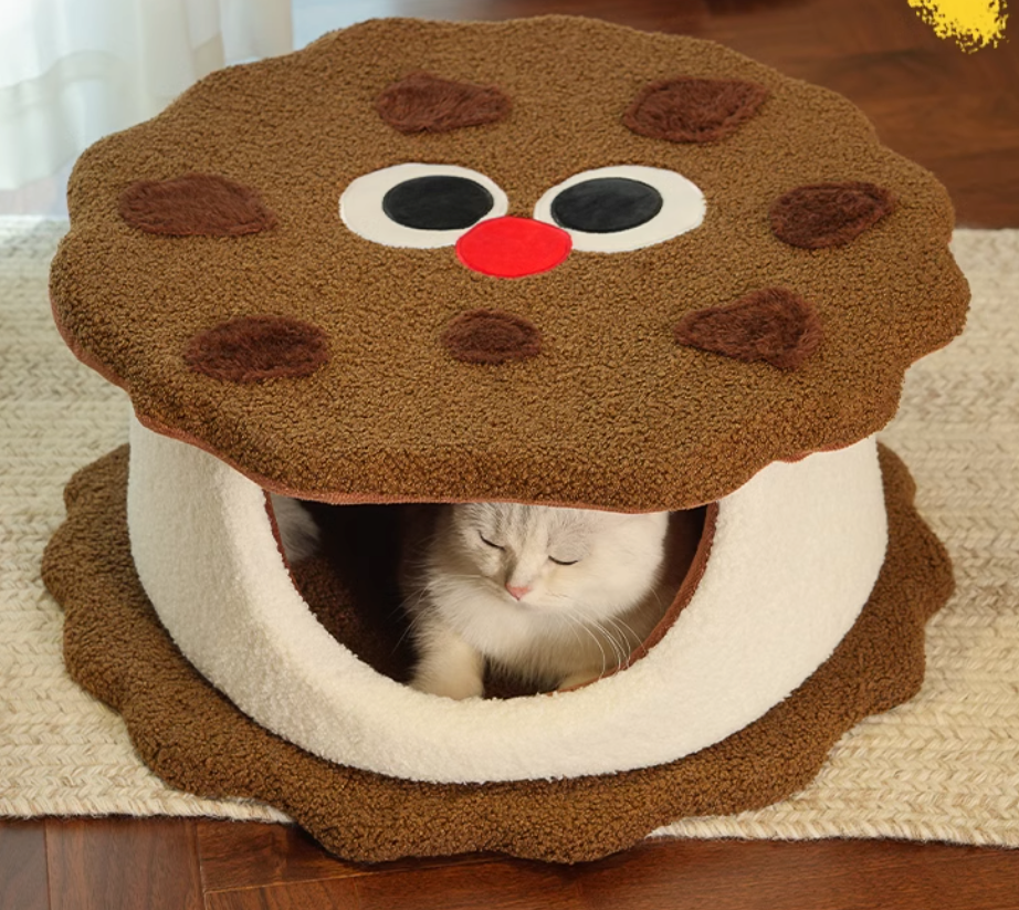 Chocolate Sandwich Cookie Pet Bed-50cm [巧克力夹心饼干宠物窝-50cm] image 3