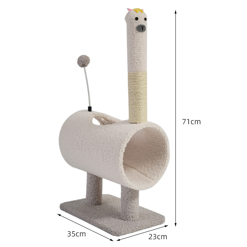 Animal Series Scratcher Post-4Types[小动物系列抓柱玩具-4种小黄鹿/绅士鸡/小笨驼/小丑牛] image 10
