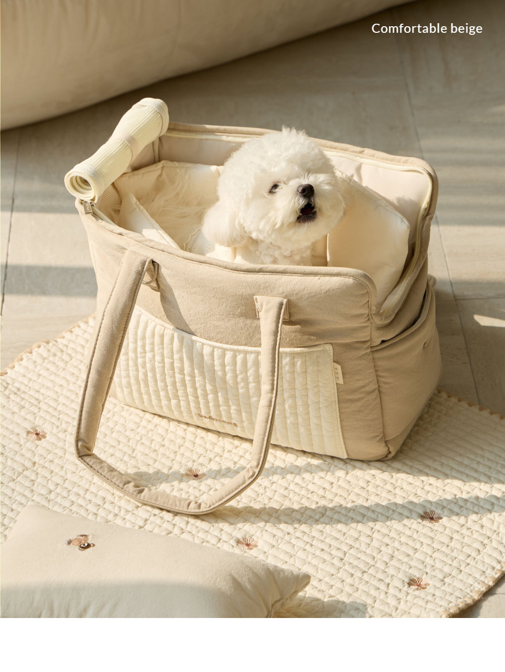 Ba&ttang-Quilted Pocket Two in One Shoulder Bag[Ba&ttang-新款外出包/可斜挎] image 4