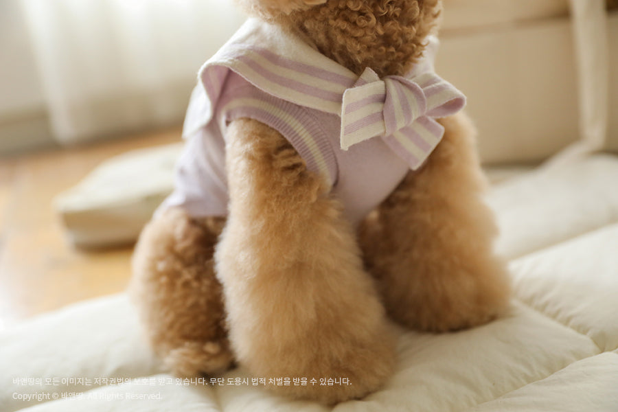 Ba&ttang-Marine Sailor Knit Pullover:lavender[Ba&ttang-水手服小毛衣:紫色] image 3