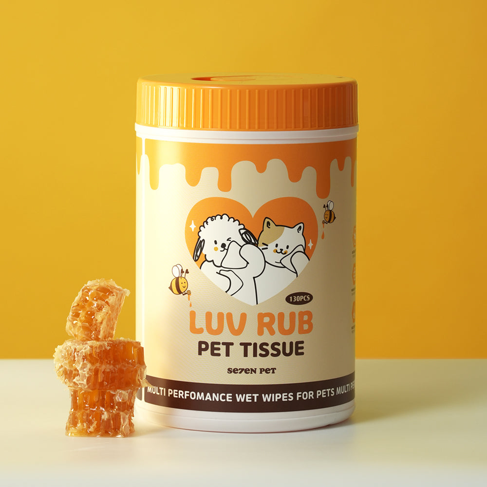 韩国SEVEN PET 蜂蜜养护配方宠物全身湿巾大桶装130抽(替换装可选） image 3
