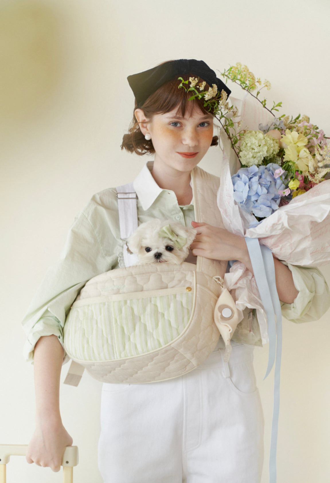 Seoru-Mesh Valentine Bag:M mint[Seoru-新款Mesh Valentine单肩包带可折叠透气网: M号薄荷绿] image 0