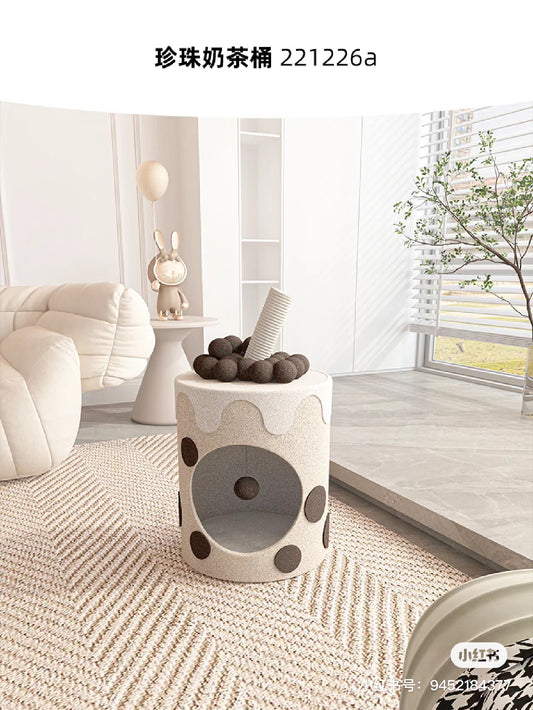 Honeypot Cat-Bubble Milk Tea Cat Nest[蜜罐猫-珍珠奶茶猫窝] image 0