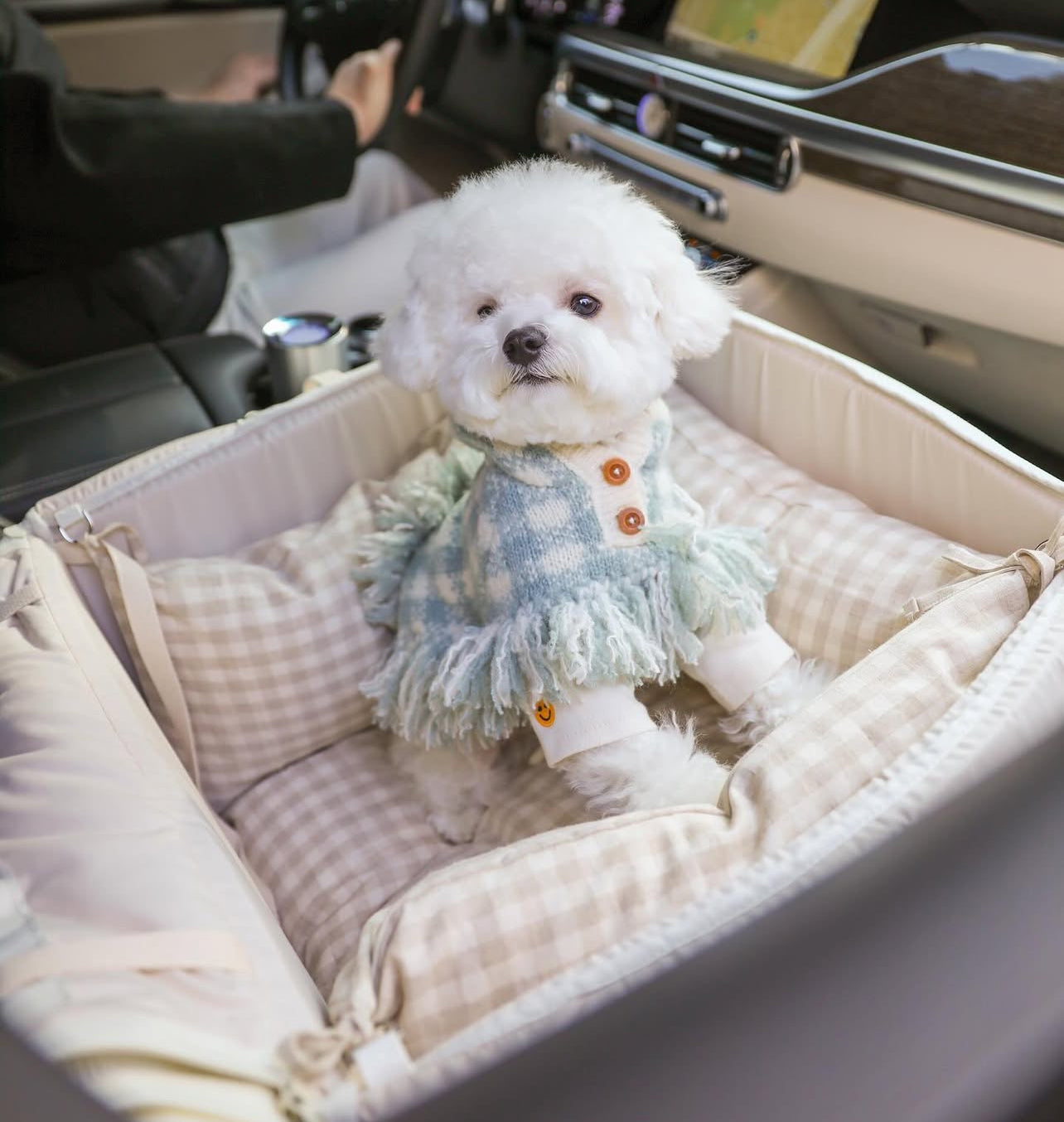 Ba&ttang-Basic Cozy Mung Seat + Cushion:3color[Ba&ttang-车载/出行小窝+内垫:3色可选] image 1