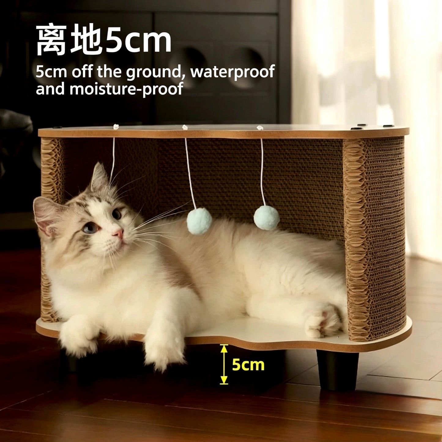 NEW ARRIVALS - Egg Scratcher Bed-2 Colours[蛋壳瓦楞纸猫窝-2种颜色]