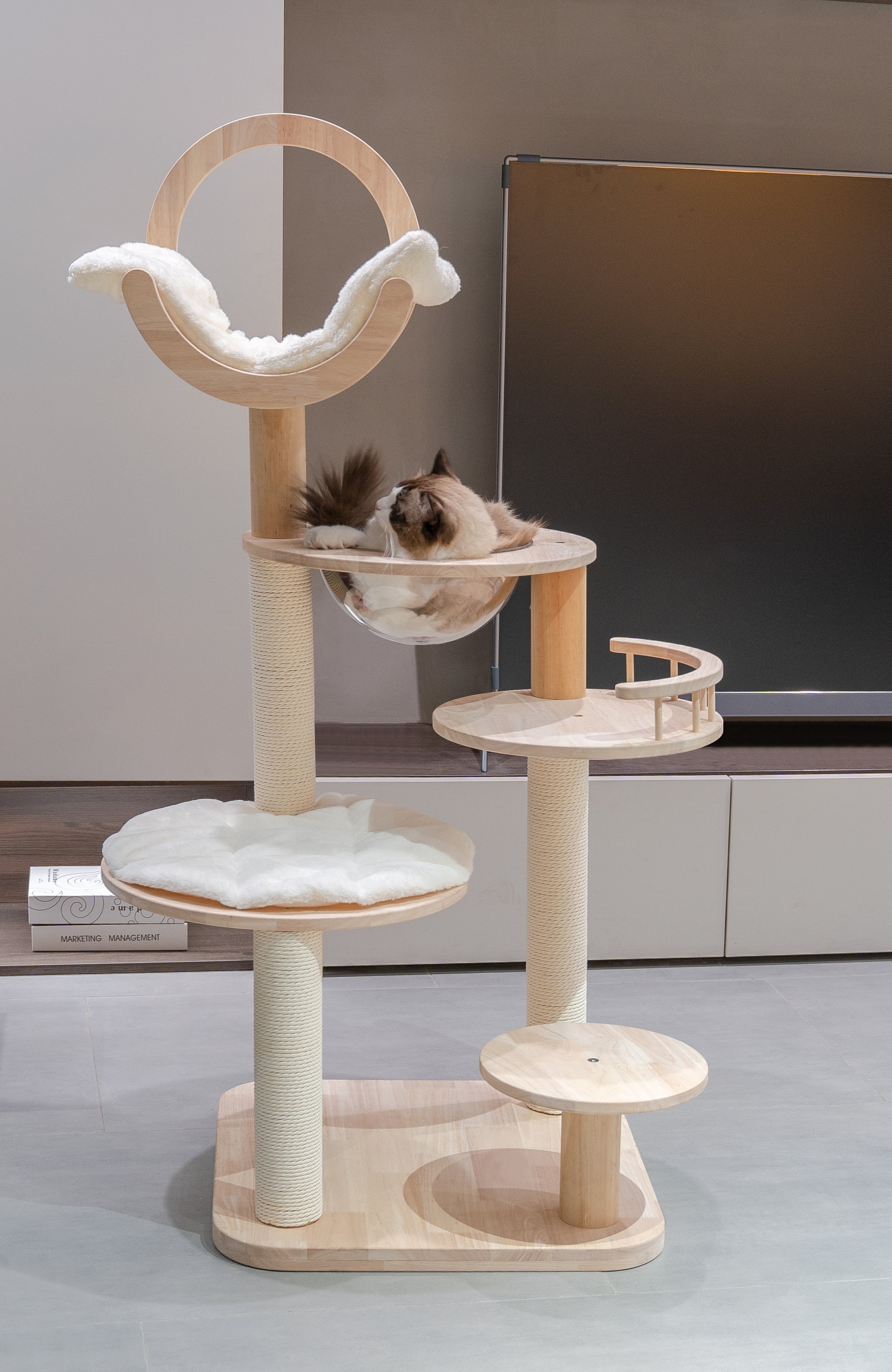 ViolaPets-Lego Cat Tree:143cm-3 Combinations[ViolaPets百变乐高实木猫树:143cm3种组合方式/表面防水] image 0
