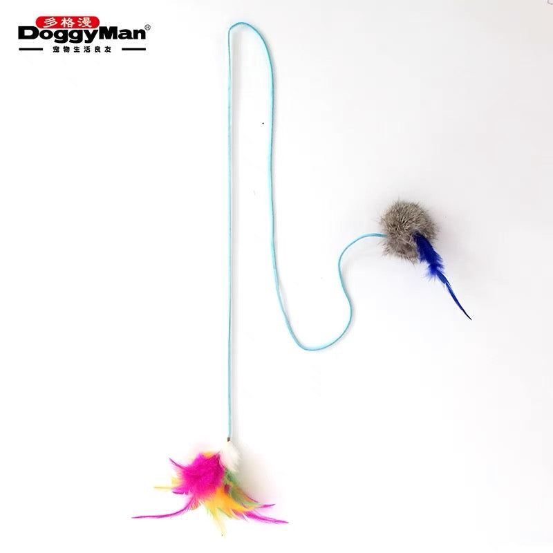 Cattyman-Feather Teasing Toy:Rainbow Colour[Cattyman-逗猫棒猫玩具逗猫如意棒:七彩] image 3
