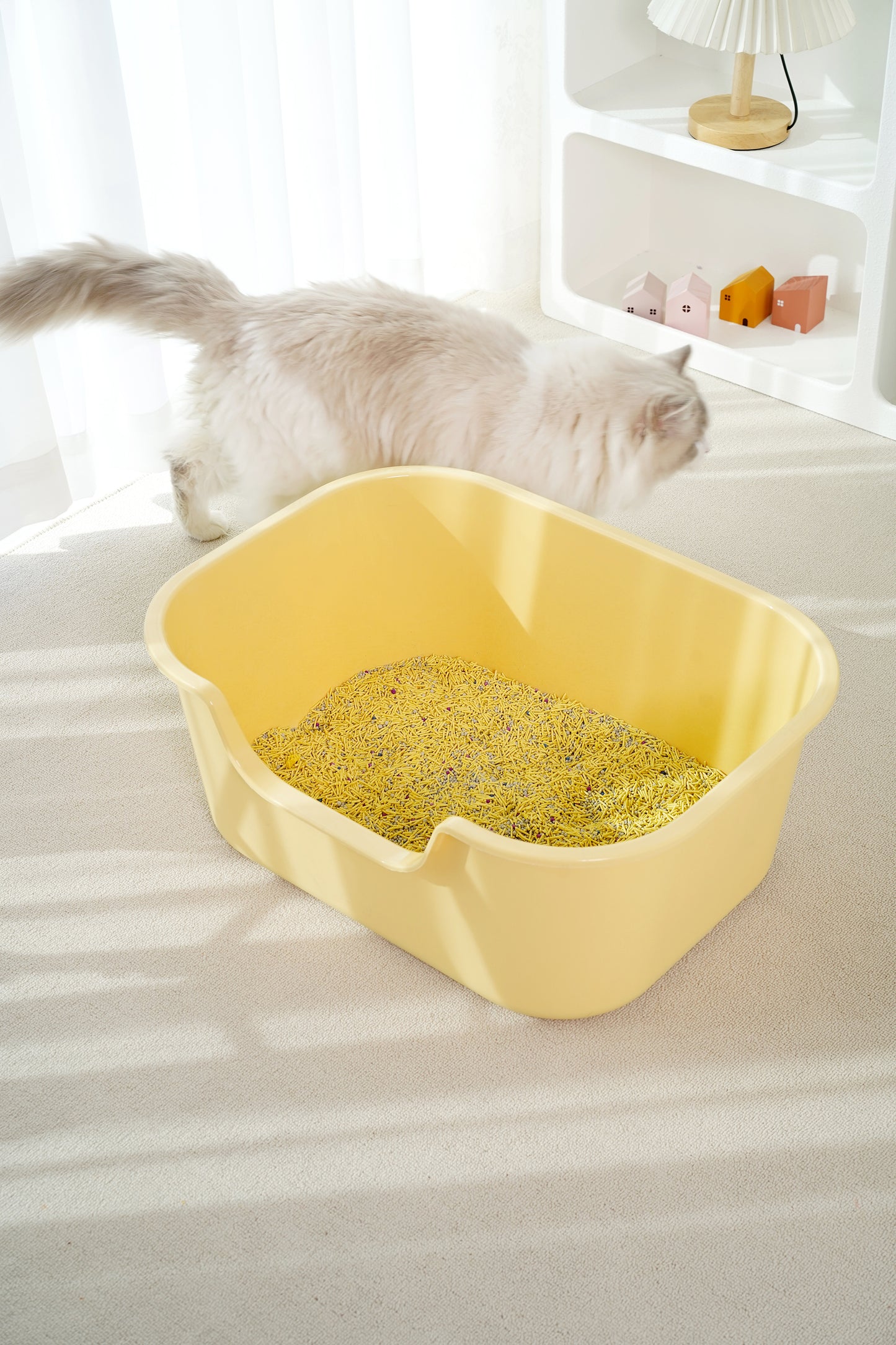Big Strong Open Cat Litter Box-3 Colours-56x41x22cm[大号敞口猫砂盆-3种颜色-56x41x22cm] image 10