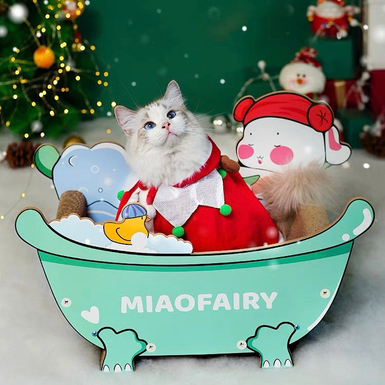 MiaoFairy Bubble Bath Scratcher[泡泡浴缸猫抓板] image 0