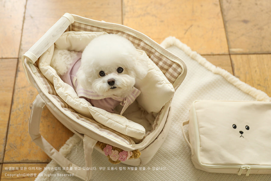 Ba&ttang-Check Two in One Shoulder Bag:ivory[Ba&ttang-两用单肩包:象牙白] image 9