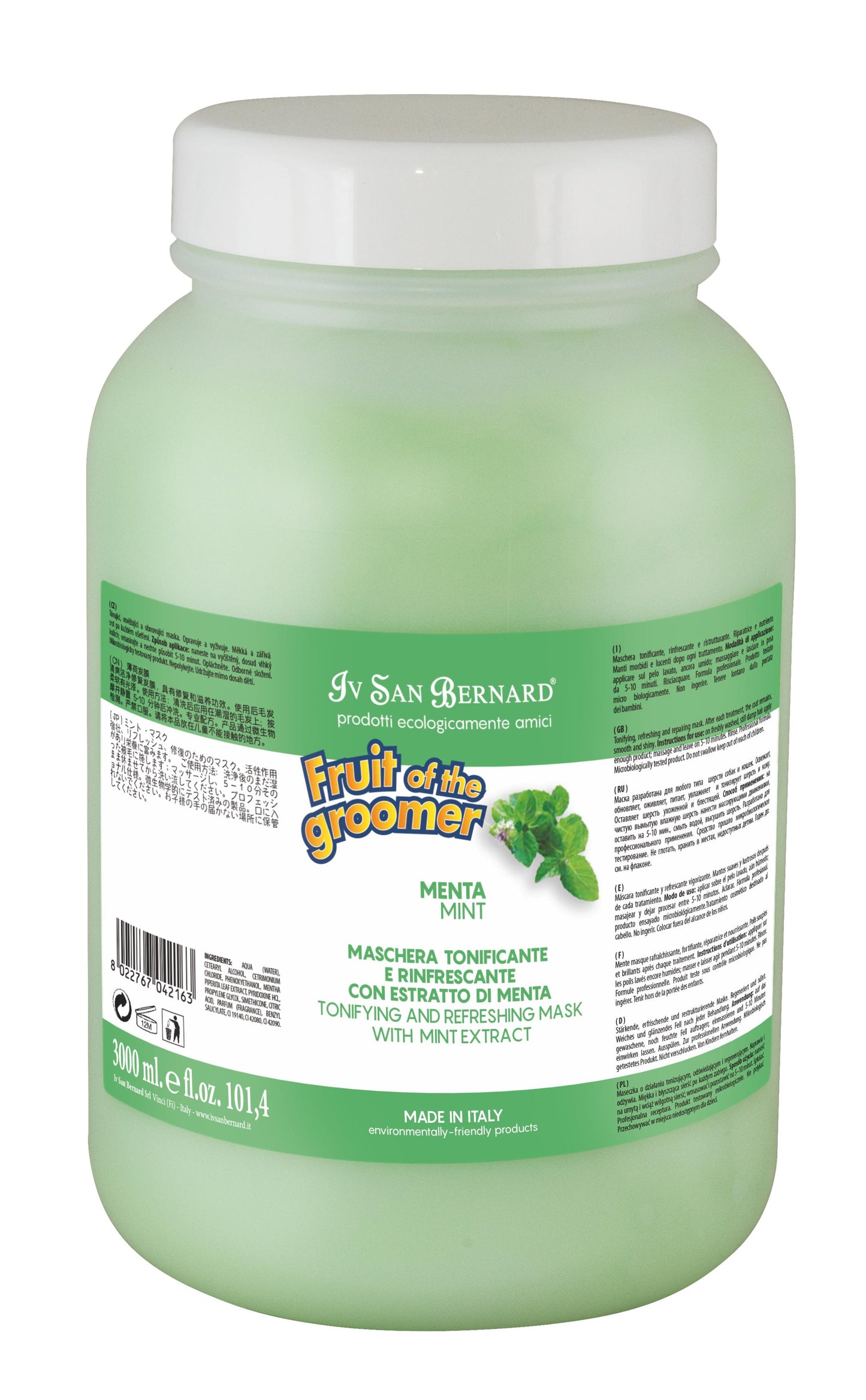 Iv San Bernard-Fruit: Mint(Menta) SH/CON[伊珊娜-水果系列: 薄荷香波/护毛素] image 8