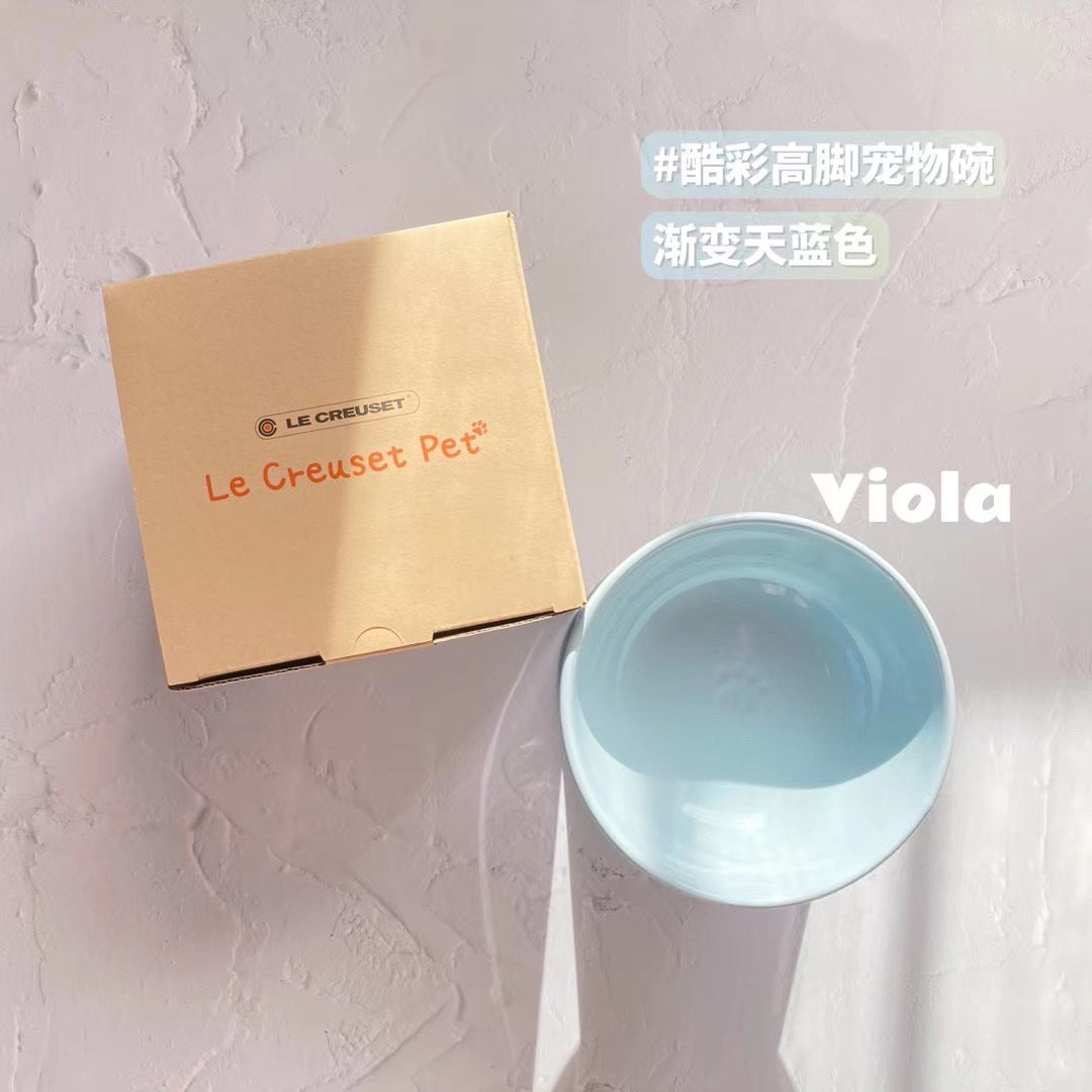 Le Creuset Pet Bowl Coastal Blue-Footed[酷彩高脚宠物碗-渐变天蓝色] image 2