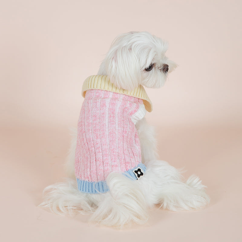 Dotty Lab Contrast striped knitted vest image 1