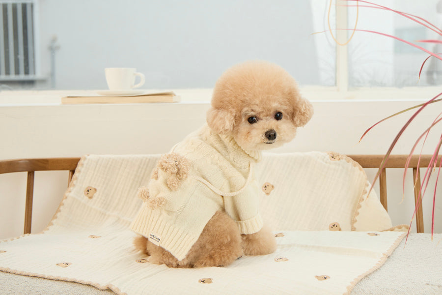 Ba&ttang-Pocket Toy Knit Pullover:BearToyOptional[Ba&ttang-高领套头小毛衣:玩具熊选配] image 1