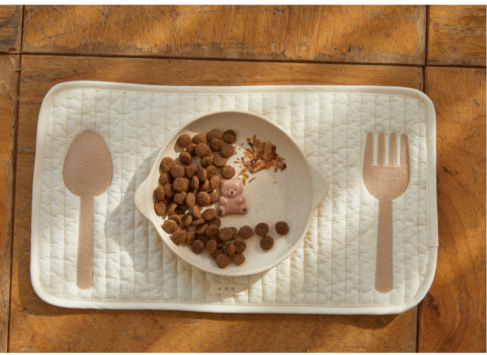 Ba&ttang-Hello Bear Plate:2color[Ba&ttang-Hello Bear宠物盘] image 2