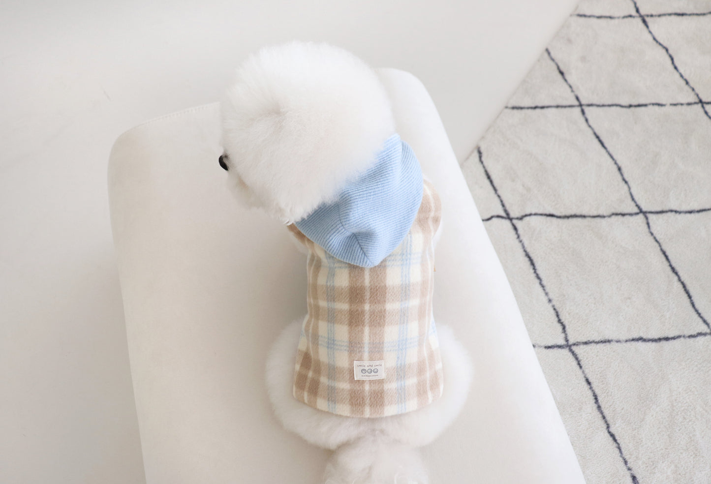 Durang Rurang Hoody Coat[韩国Durang Rurang蓝色帽子格子外套] image 3