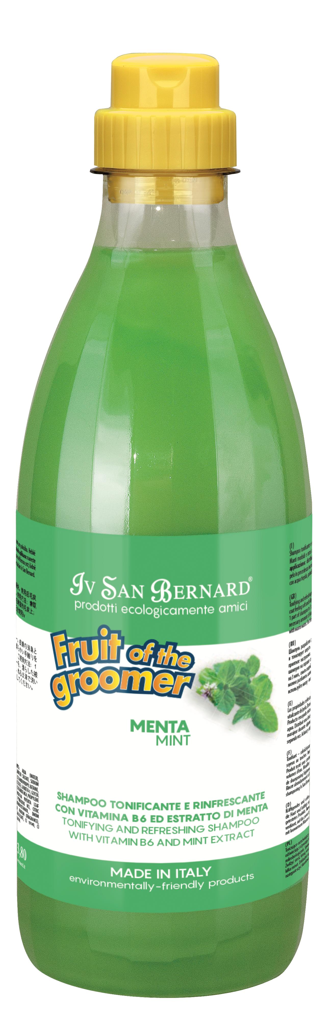Iv San Bernard-Fruit: Mint(Menta) SH/CON[伊珊娜-水果系列: 薄荷香波/护毛素] image 4