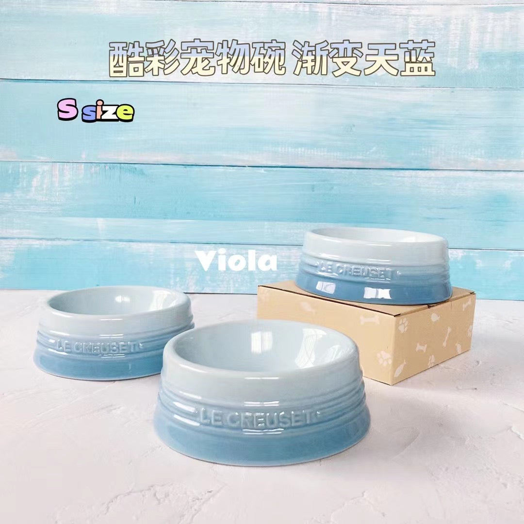 Le Creuset Pet Bowl S-Coastal Blue[酷彩S平碗渐变天蓝色] image 0