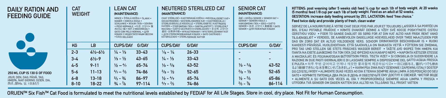 ORIJEN Six Fish Cat-1.8kg[渴望六种鱼干粮-1.8kg] image 4