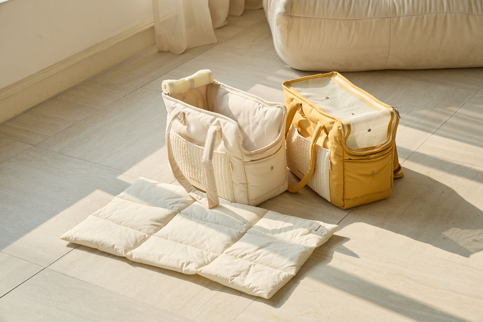 Ba&ttang-Quilted Pocket Two in One Shoulder Bag[Ba&ttang-新款外出包/可斜挎] image 2