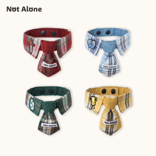 NotAlone-Magic House Pet Bib[不孤岛-魔法学院系列哈利波特风宠物格纹领带] image 0