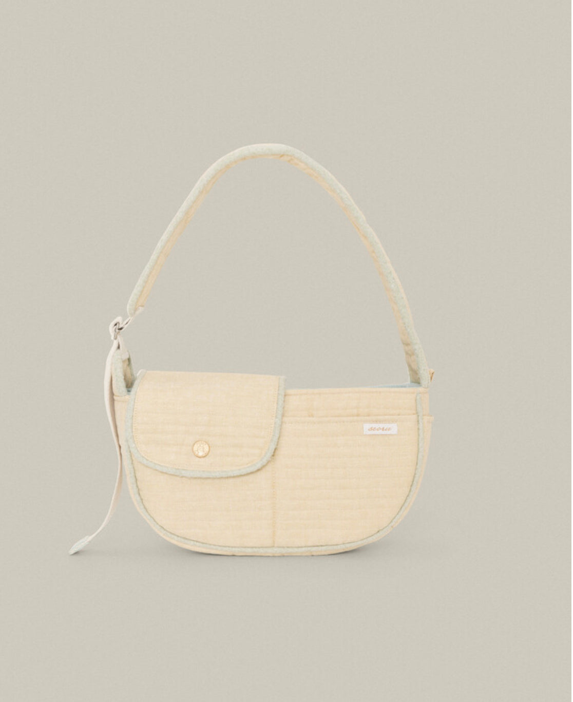 Seoru-Classic Herringbone Bag:M yellow[Seoru-经典SlingBag单肩包:M号浅黄色] image 3