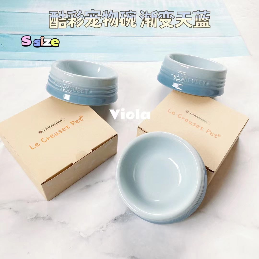 Le Creuset Pet Bowl S-Coastal Blue[酷彩S平碗渐变天蓝色] image 1