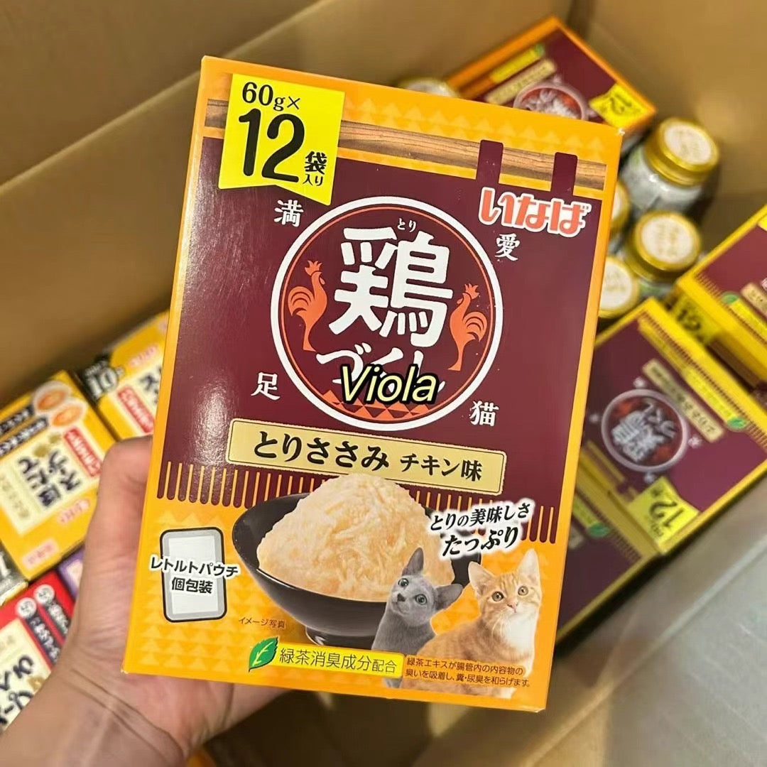 NEW!INABA-Chicken Pudding Pouch:FullBox(60gx12)[INABA新品-鸡肉果冻餐包:整盒装(60gx12包)] image 3