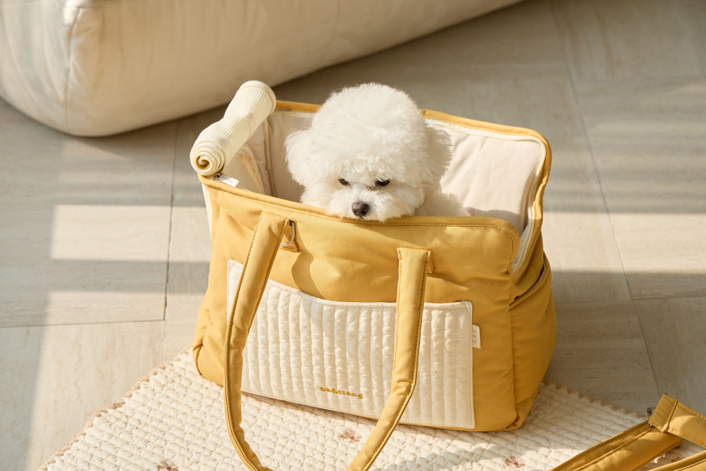 Ba&ttang-Quilted Pocket Two in One Shoulder Bag[Ba&ttang-新款外出包/可斜挎] image 0