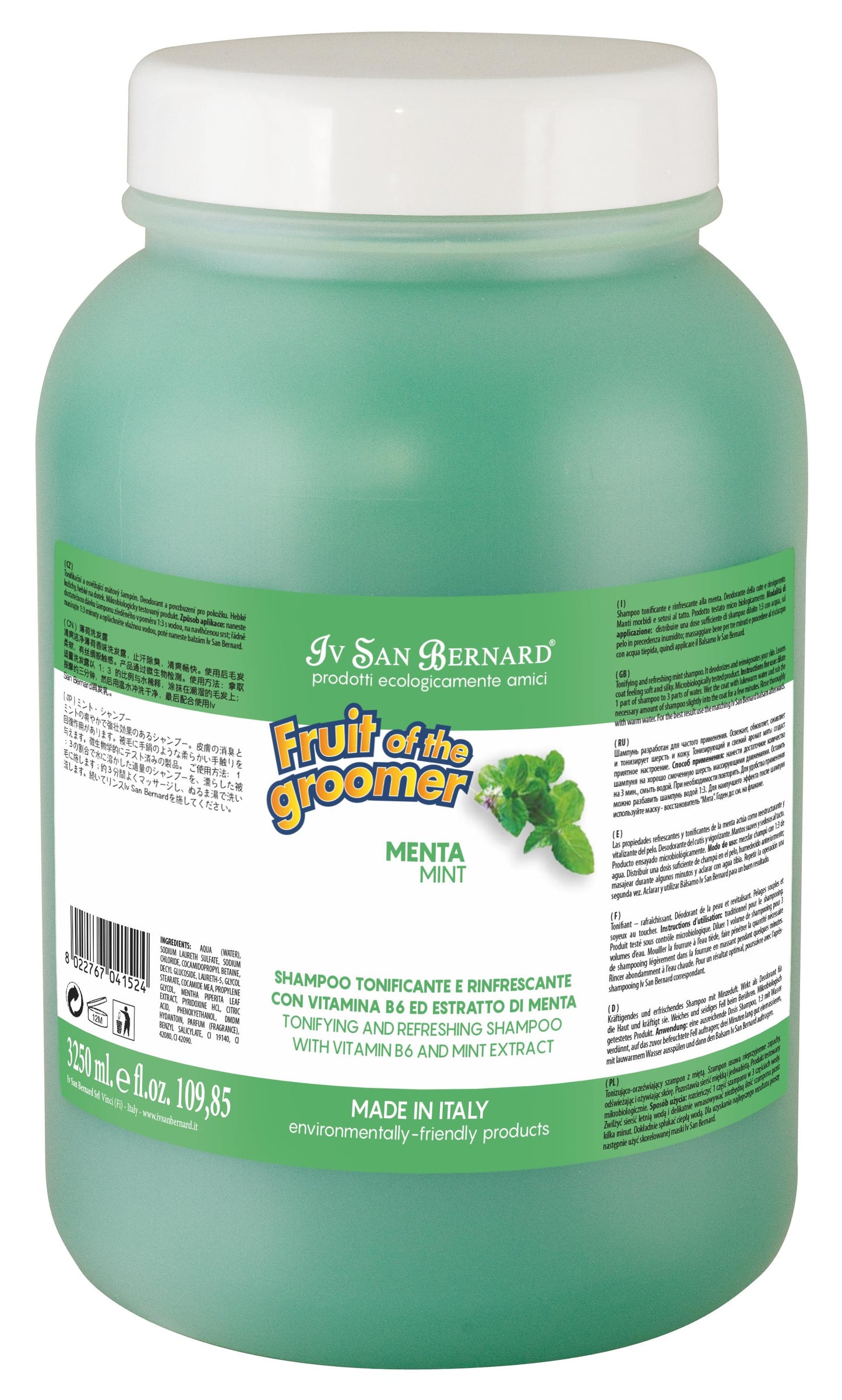 Iv San Bernard-Fruit: Mint(Menta) SH/CON[伊珊娜-水果系列: 薄荷香波/护毛素] image 5