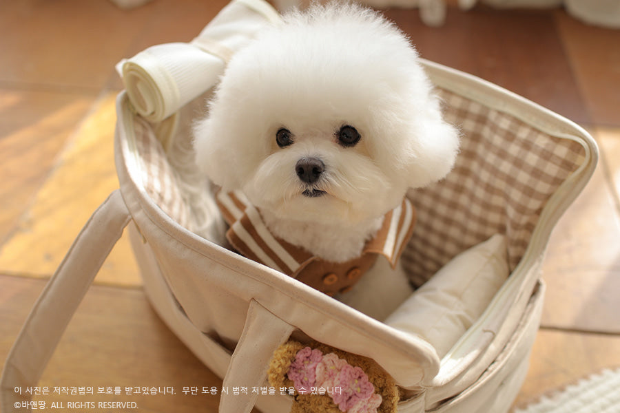 Ba&ttang-Check Two in One Shoulder Bag:ivory[Ba&ttang-两用单肩包:象牙白] image 3