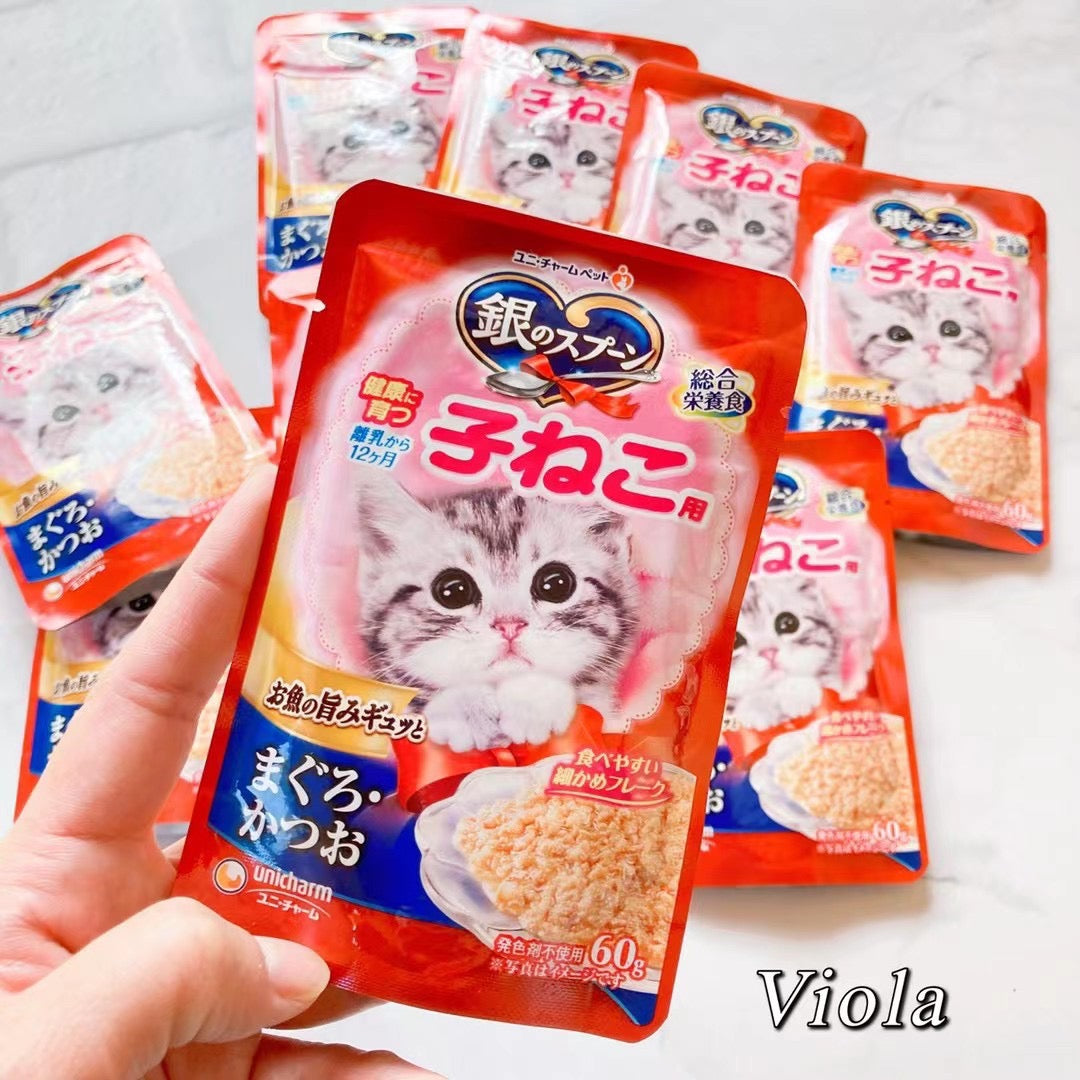 Silverspoon Kitten Meal Pack[日本银勺-幼猫小餐包60g(综合营养)] image 2