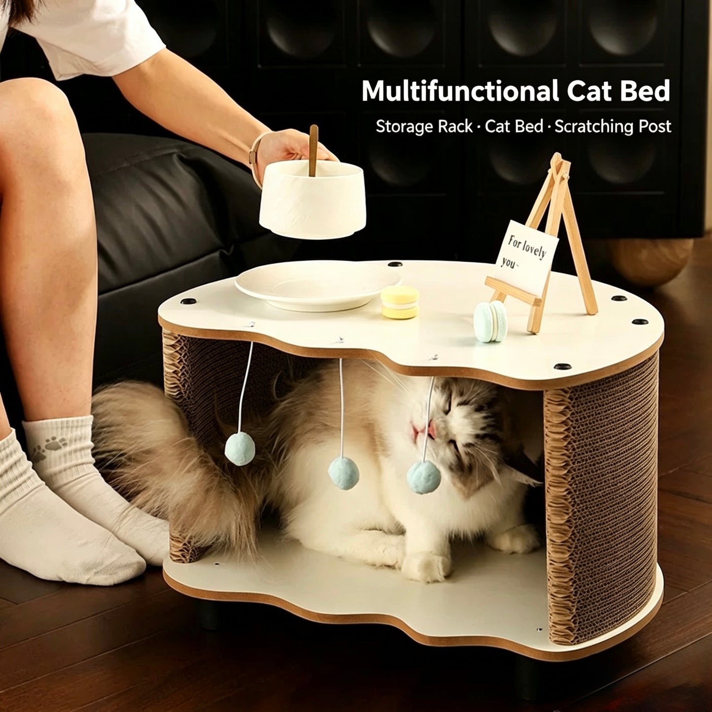 NEW ARRIVALS - Egg Scratcher Bed-2 Colours[蛋壳瓦楞纸猫窝-2种颜色]