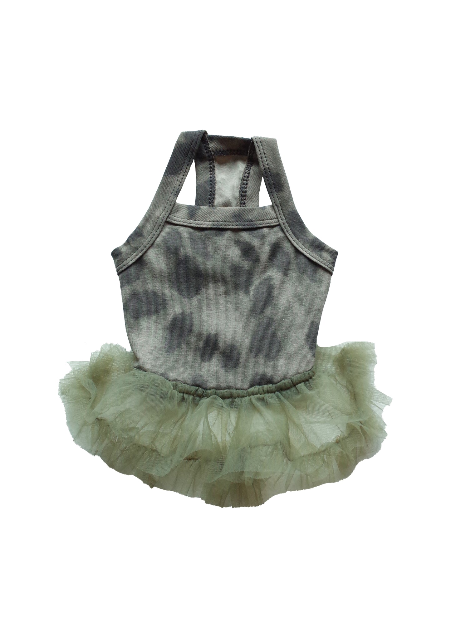 Patuu Leopard Cami Tank Top/Dress[Patuu 宠物豹纹背心/纱裙-2款可选] image 0