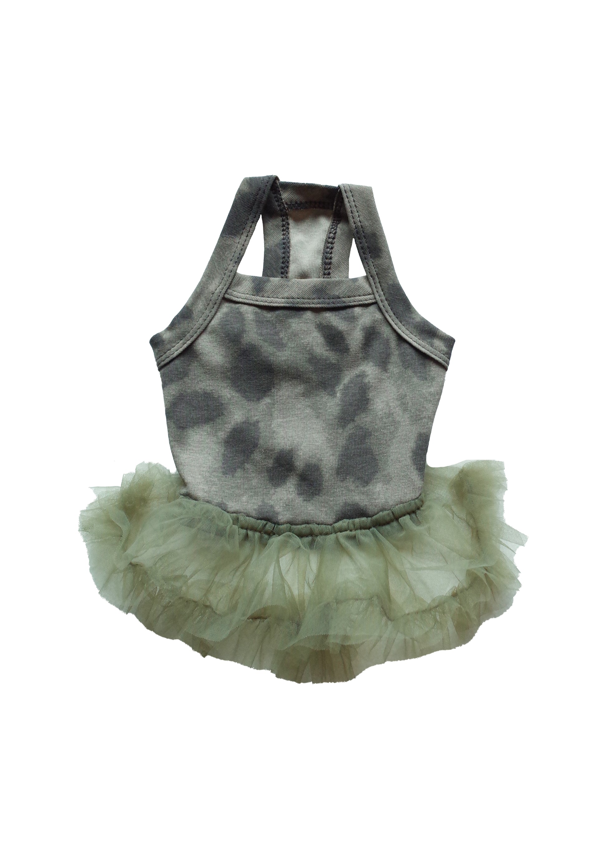 Patuu Leopard Cami Tank Top/Dress[Patuu 宠物豹纹背心/纱裙-2款可选] image 0