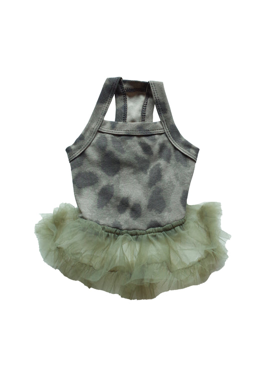 Patuu Leopard Cami Tank Top/Dress[Patuu 宠物豹纹背心/纱裙-2款可选] image 0