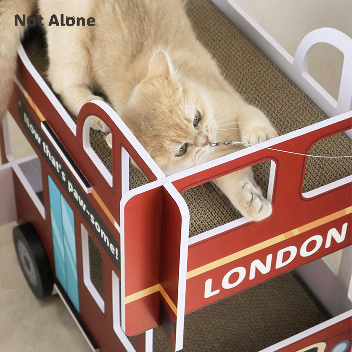 NotAlone-London Bus Cat Scratching Board[不孤岛-伦敦双层巴士猫抓板:可购买替换装] image 2