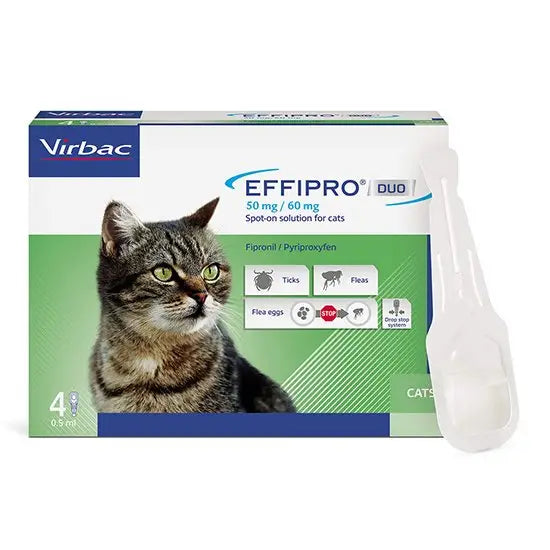EFFIPRO® DUO Spot-On Flea and Tick Treatment for Cats[EFFIPRO猫猫体外驱虫药-跳蚤+蜱虫] image 0